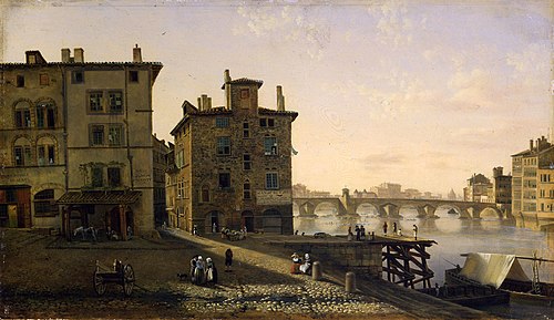 L'ancien quartier de la Pêcherie à Lyon, 1850, Jean-Michel Grobon