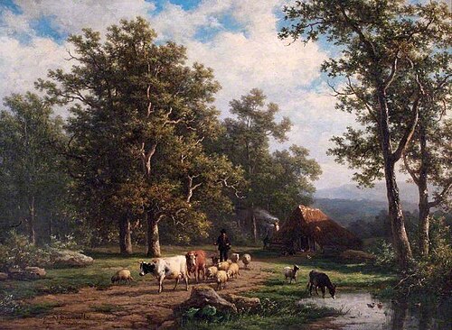 A Landscape, , Alexander Joseph Daiwaille