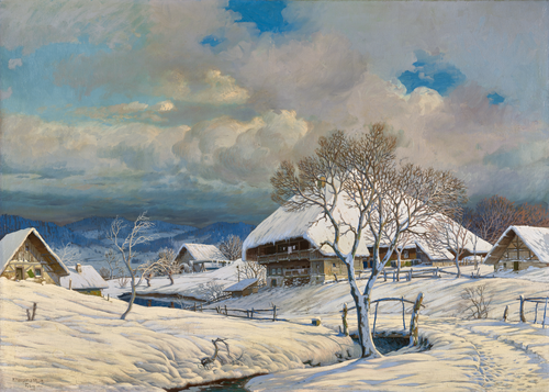 Paysage hivernal, 1919, Karl Hauptmann