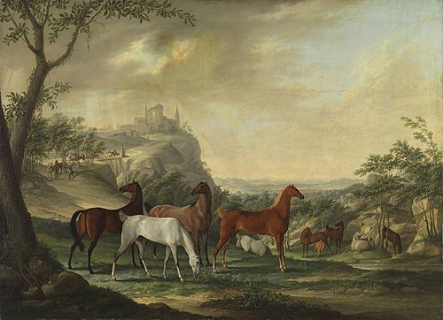 Gestütspferde, 1781, Kaspar Pitz