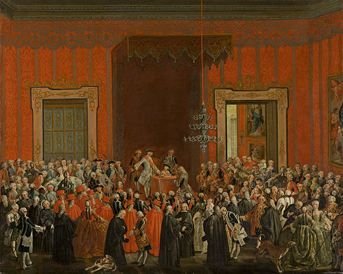 Carlos III renuncia a la corona de Nápoles, 1759, Michele Foschini