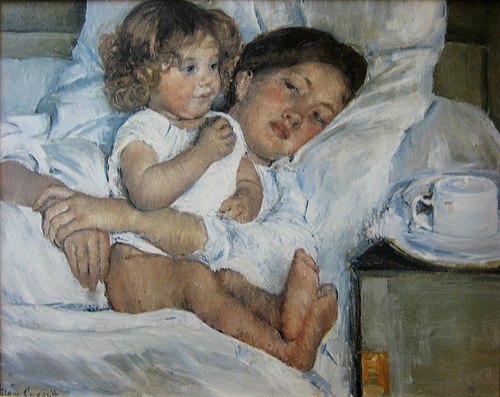 Petit-déjeuner au lit, 1897, Mary Cassatt