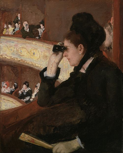 Dans la loge, 1878, Mary Cassatt