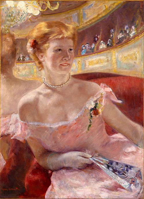 Femme dans une loge, 1879, Mary Cassatt