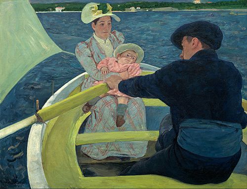 Promenade en barque, 1893, Mary Cassatt
