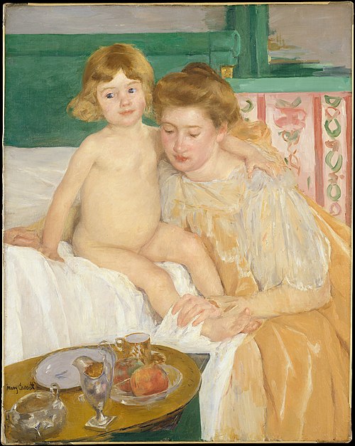Mother and Child (Baby Getting Up from His Nap), 1899, Mary Cassatt