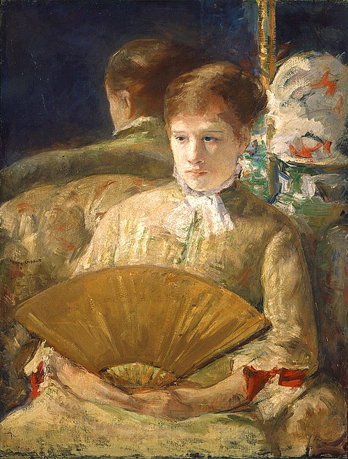 Woman with a Fan, 1880, Mary Cassatt