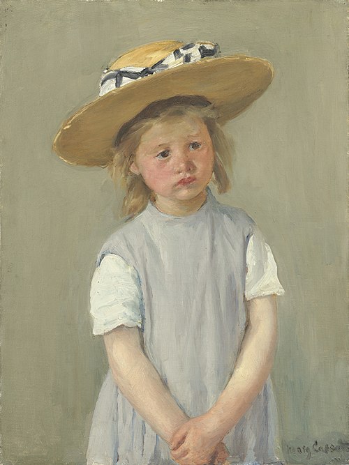 Child in a Straw Hat, 1886, Mary Cassatt