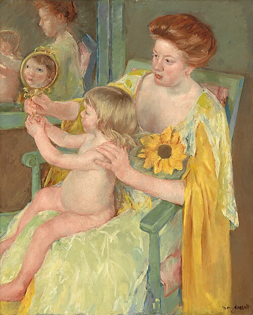 Woman with a Sunflower, 1905, Mary Cassatt
