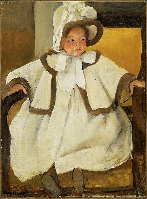 Ellen Mary in a White Coat, 1896, Mary Cassatt
