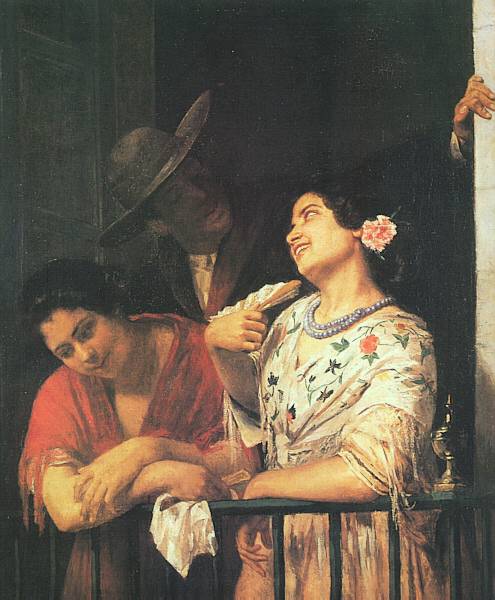 On the Balcony, 1873, Mary Cassatt
