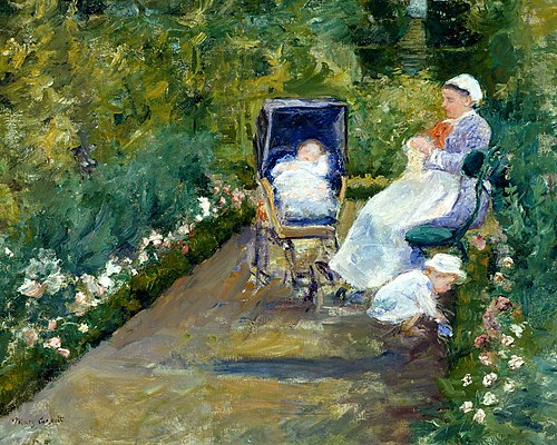 Children in a Garden (The Nurse), 1878, Mary Cassatt