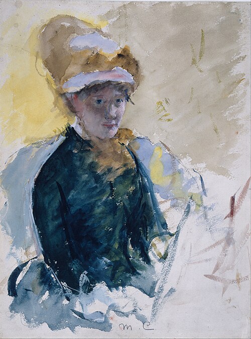 Mary Cassatt Self-Portrait, 1880, Mary Cassatt