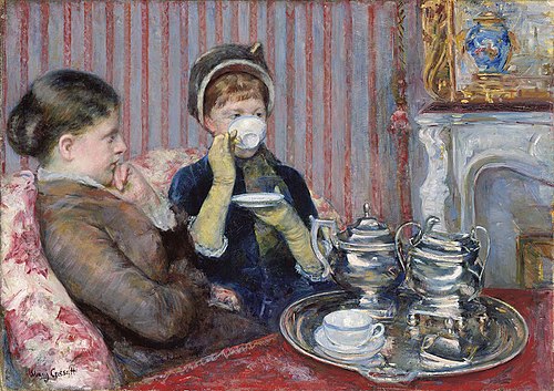 Five O'Clock Tea, 1880, Mary Cassatt