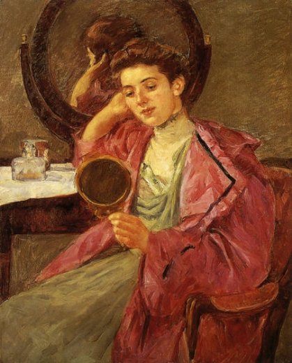 Antoinette at her dressing table, 1909, Mary Cassatt