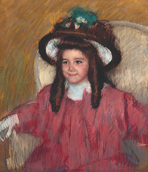 Portrait of d'Anne-Marie Durand-Ruel, 1908, Mary Cassatt