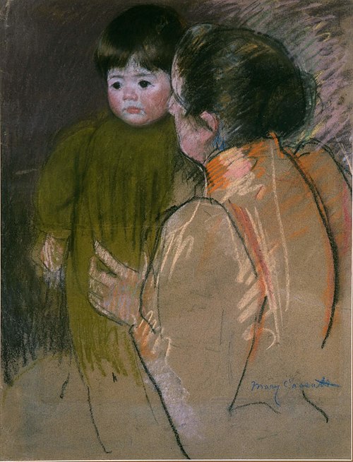 Woman Holding a Child, , Mary Cassatt