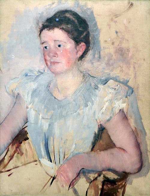 Buste de femme en corsage blanc, 1905, Mary Cassatt