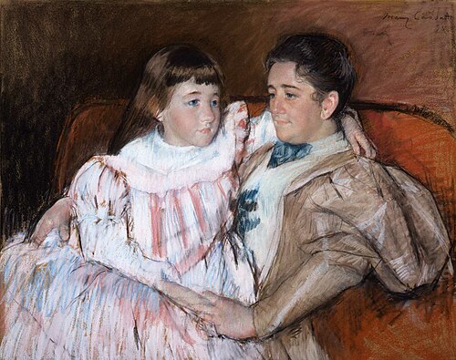 Louisine Havemeyer and Her Daughter Electra, 1885, Mary Cassatt