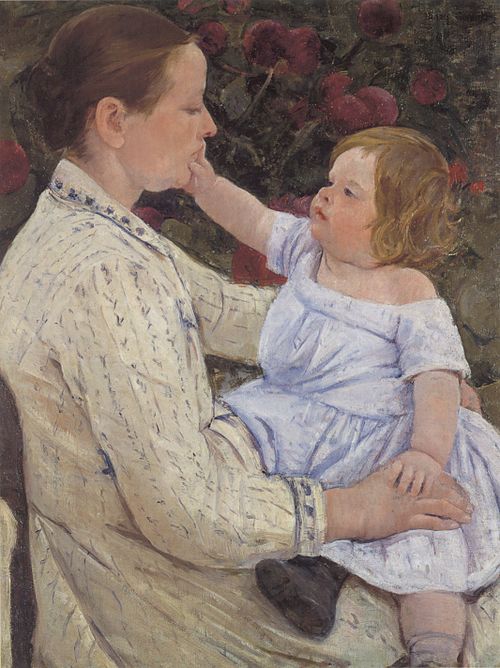 The Child's Caress, 1890, Mary Cassatt