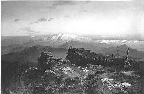 Abend auf der Hohen Kampe, 1860, Karl Millner