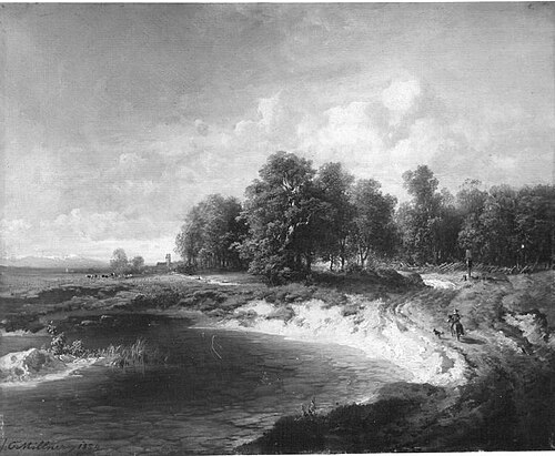 An der Isar bei München, 1854, Karl Millner