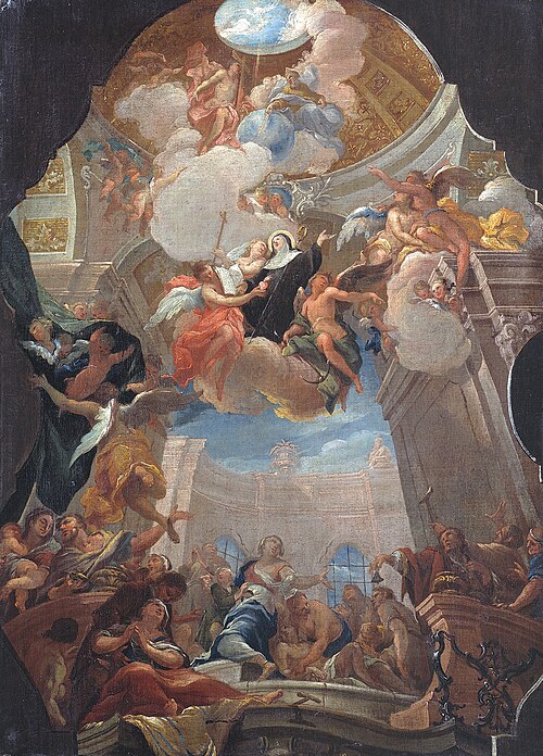 The Glorification of Saint Odile, 1735, Otto Gebhard