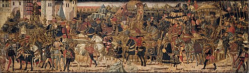 Le Triomphe de Paul-Émile après la bataille de Pydna, 1450, Maître de la Bataille d'Angliari
