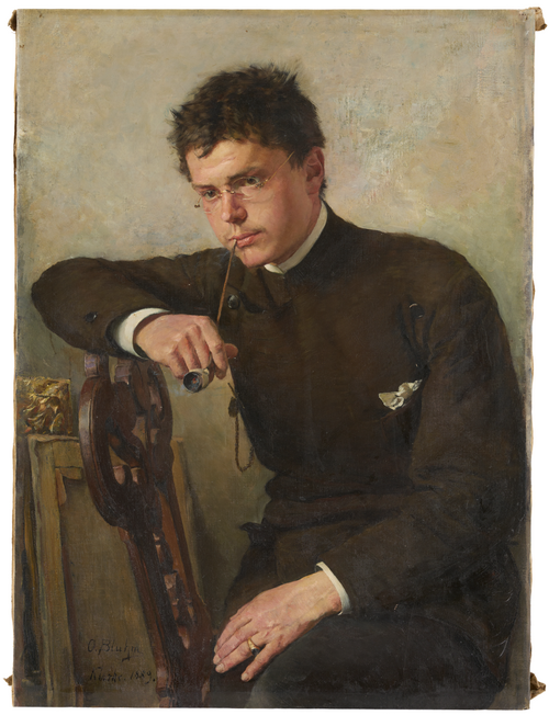 Portrait d’Hermann Dischler, 1889, Oscar Bluhm