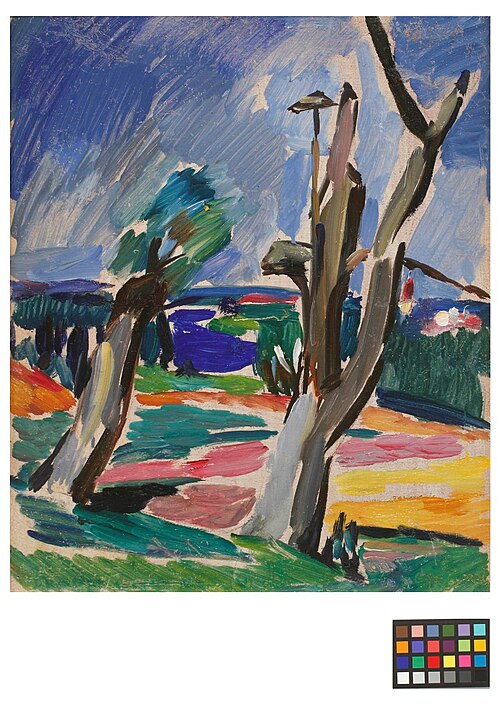 Kaks puud (Lõuna-Eesti maastik), 1933, Karl Pärsimägi