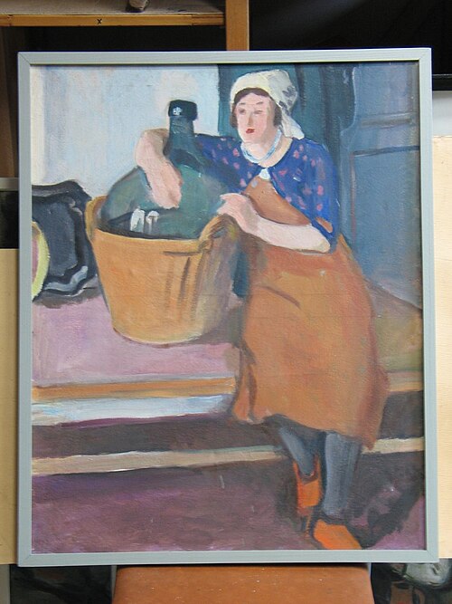 Naine pudeliga, 1932, Karl Pärsimägi