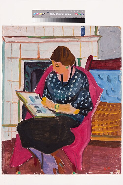 Naine kamina ees, 1935, Karl Pärsimägi