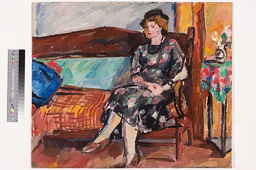 Istuv naine, 1935, Karl Pärsimägi