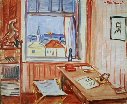 Interjöör aknavaatega, 1936, Karl Pärsimägi
