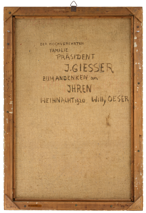 Portrait de J. Giessler, 1920, Willy Oeser