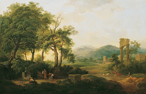 Arkadische Landschaft, 1796, Karl Schallhas