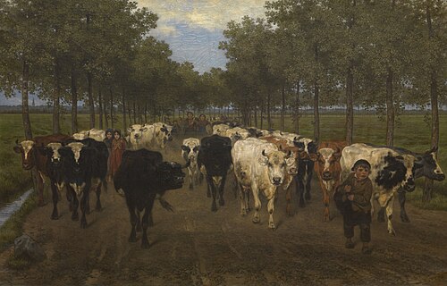 La Meersstraat à Gand, 1862, Xavier de Cock