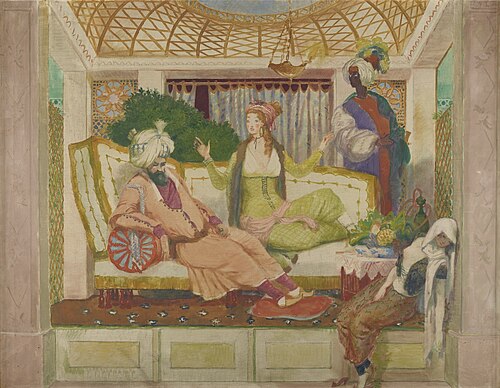 Scheherezade erzählend, 1911, Karl Walser