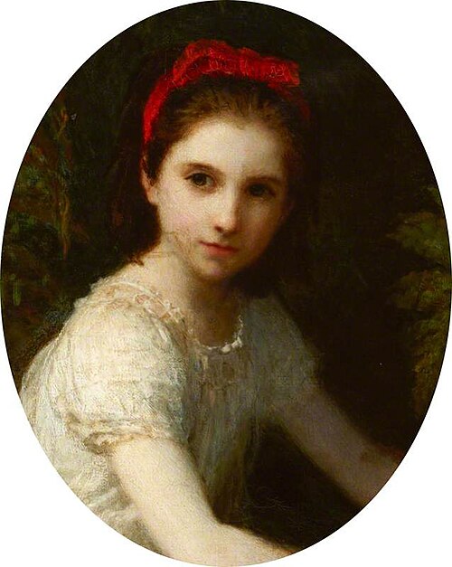Mary Anne Herbert, later Mrs William Clive Hussey (1864-1942), 1870, Karl Wilhelm Bauerle
