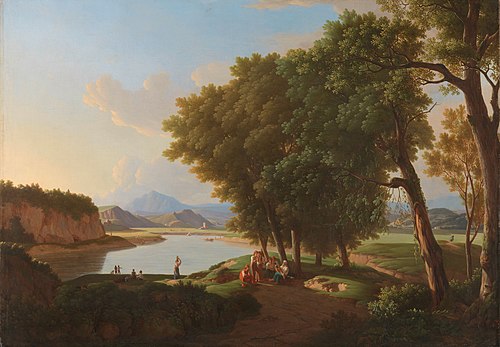 Aqua Cetosa near Rome (Acetosa), 1810, Pieter Rudolph Kleijn