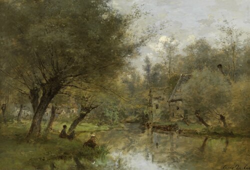 Landscape near Saint-Germain-en-Laye, 1879, César de Cock