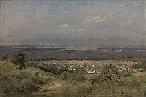 Landscape near Gasny, , César de Cock