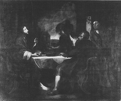 Christ at Emmaus, 1643, Kaspar Amort