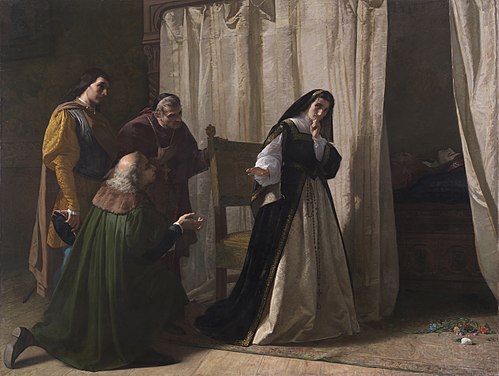 La Démence de Jeanne de Castille, 1867, Lorenzo Valles