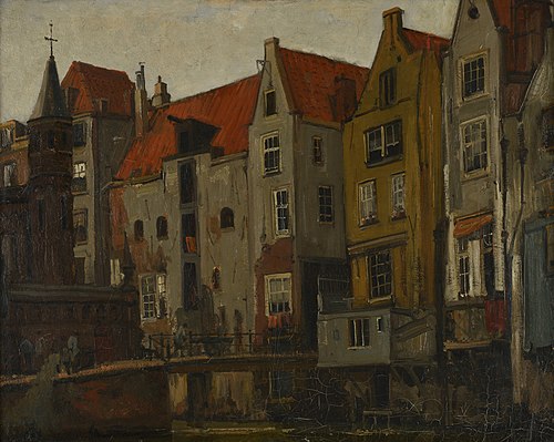 Oudezijds Achterburgwal in Amsterdam, 1905, Gerrit Willem Knap