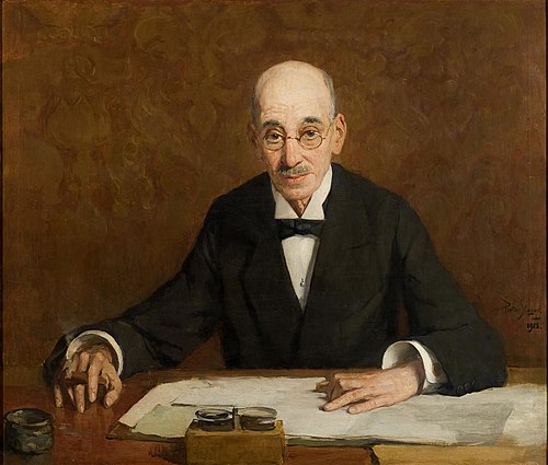 Portrait of Barend Polak (1848- ), 1918, Piet Slager