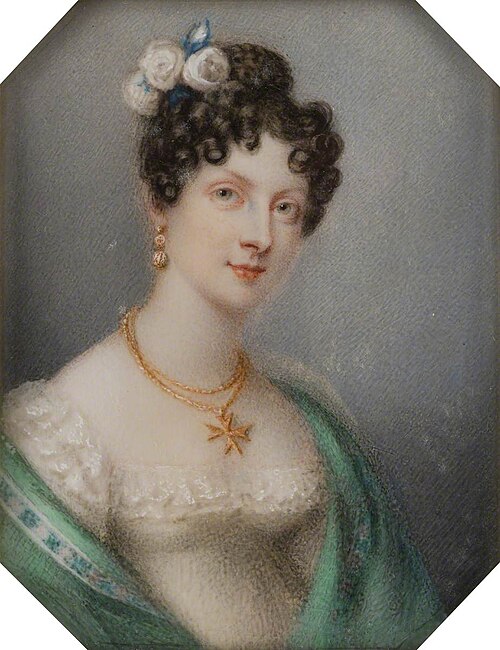 Georgina Moncreiff (1790–1842), Viscountess Newport, Later Countess of Bradford, 1819, Charlotte Jones