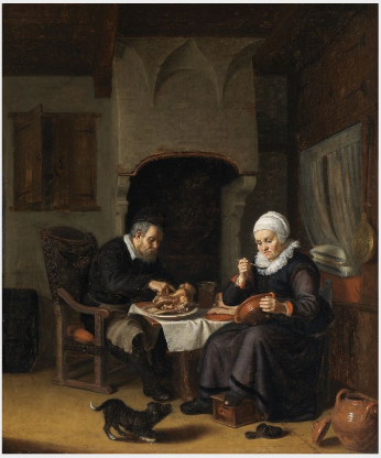The Repast, 1658, Abraham de Pape