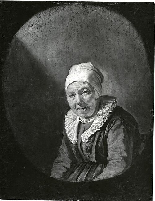 Portrait de vieille femme, 1650, Abraham de Pape