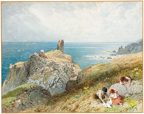 Fast Castle, Berwickshire, Scotland, , Myles Birket Foster